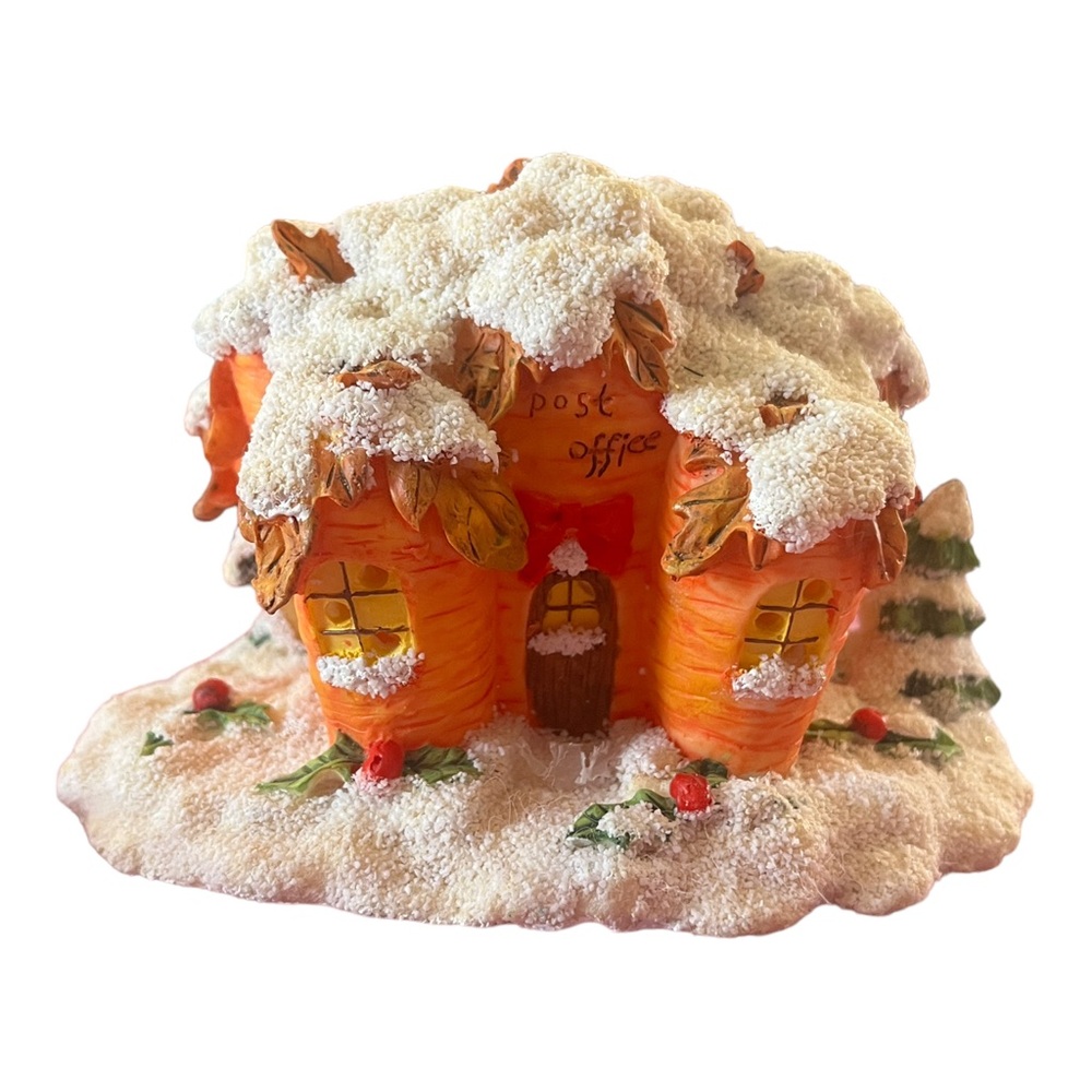 Christmas Charming Tails Carrot PostOffice Lighted Squashville Figu Silvestri